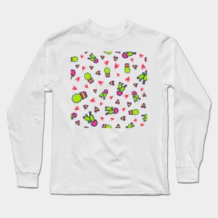 Cactus Love - Doodle Long Sleeve T-Shirt